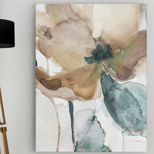 Elegant Watercolor Poppy Floral Art Print