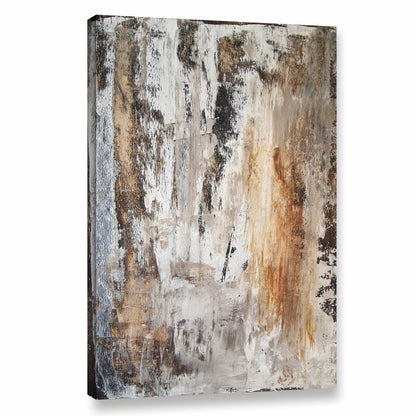 Weathered Abstract Landscape Oil Painting