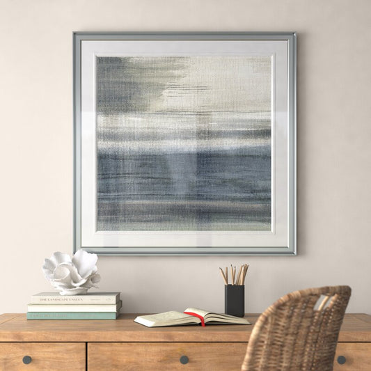 Serene Landscape Abstract Oil Painting for Modern Home Decor