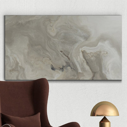 Serene Abstract Oil Painting in Soft Earth Tones for Elegant Home Decor