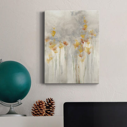 Whimsical Floral Harmony in Soft Pastels - Elegant Oil Painting for Your Home Decor