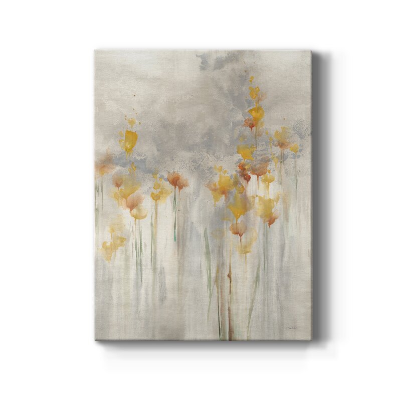 Whimsical Floral Harmony in Soft Pastels - Elegant Oil Painting for Your Home Decor