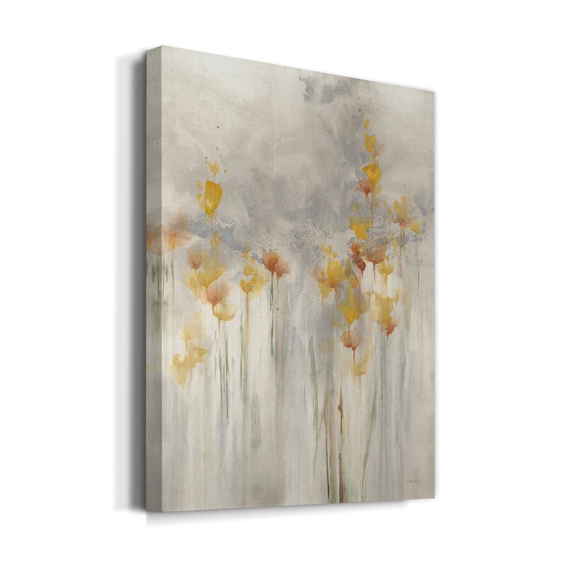 Whimsical Floral Harmony in Soft Pastels - Elegant Oil Painting for Your Home Decor
