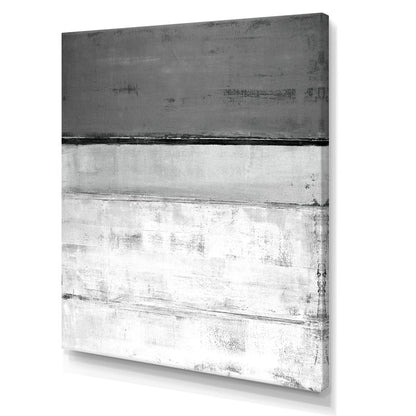 Contemporary White and Gray Abstract Oil Painting for Modern Home Decor
