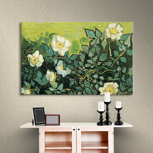 Vincent Van Gogh Wild Roses Beautiful Floral Oil Painting for Home Decor