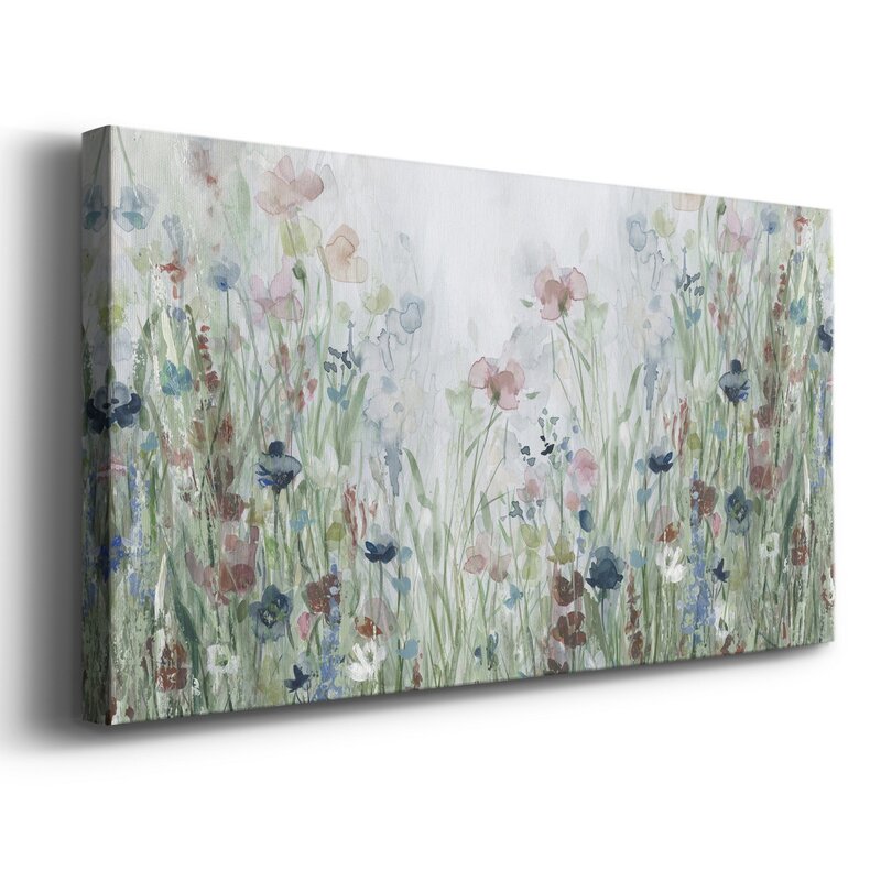Serene Wildflower Meadow Oil Painting Perfect for Home D√©cor