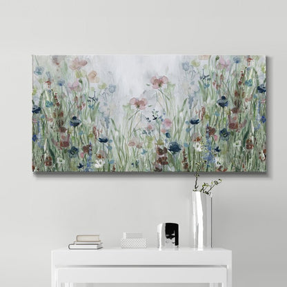Serene Wildflower Meadow Oil Painting Perfect for Home D√©cor