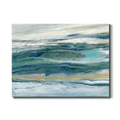 Serene Ocean Waves Oil Painting for Tranquil Home Decor
