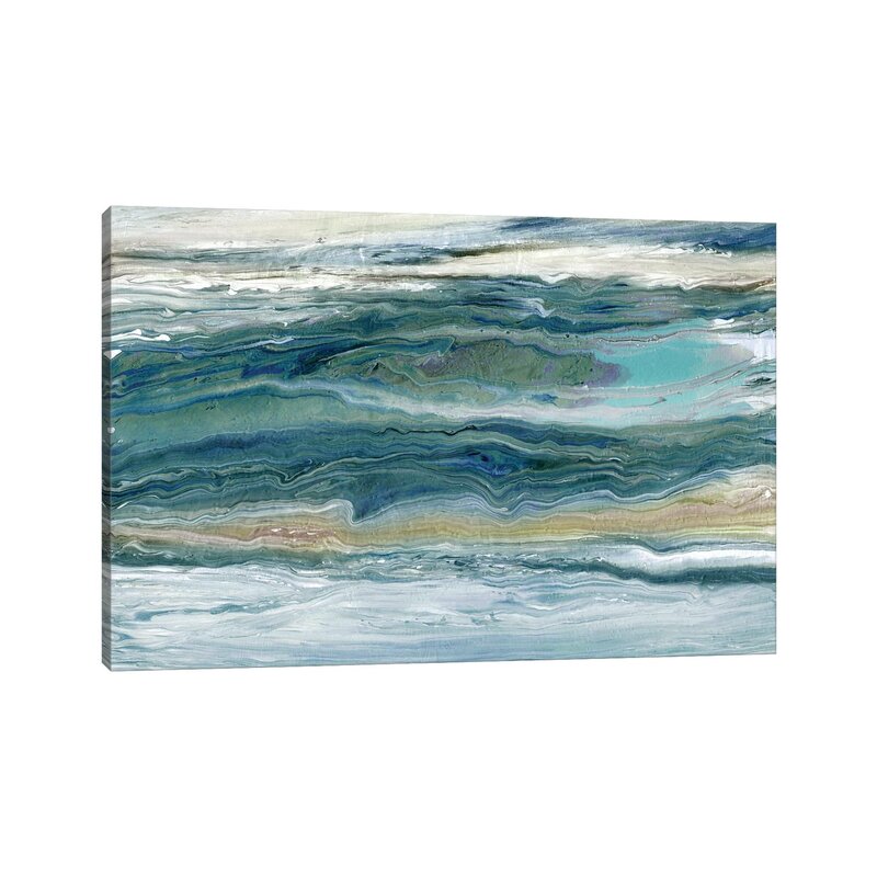 Serene Ocean Waves Oil Painting