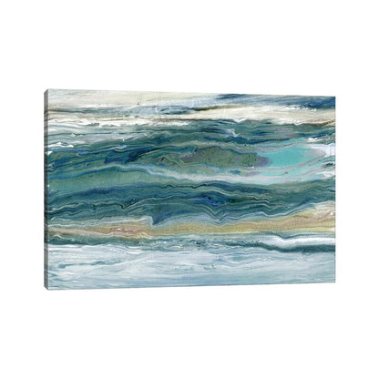 Serene Ocean Waves Oil Painting