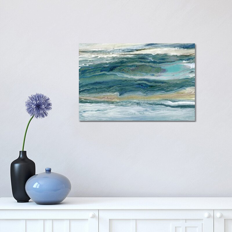 Serene Ocean Waves Oil Painting