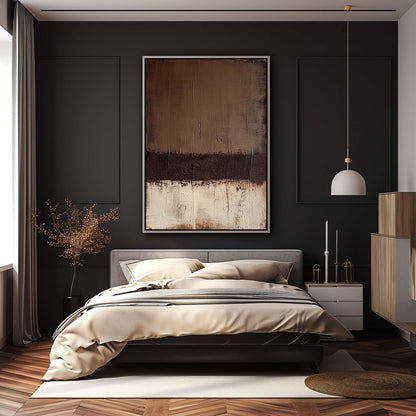 Elegant Minimalist Abstract Oil Painting for Modern Home Decor