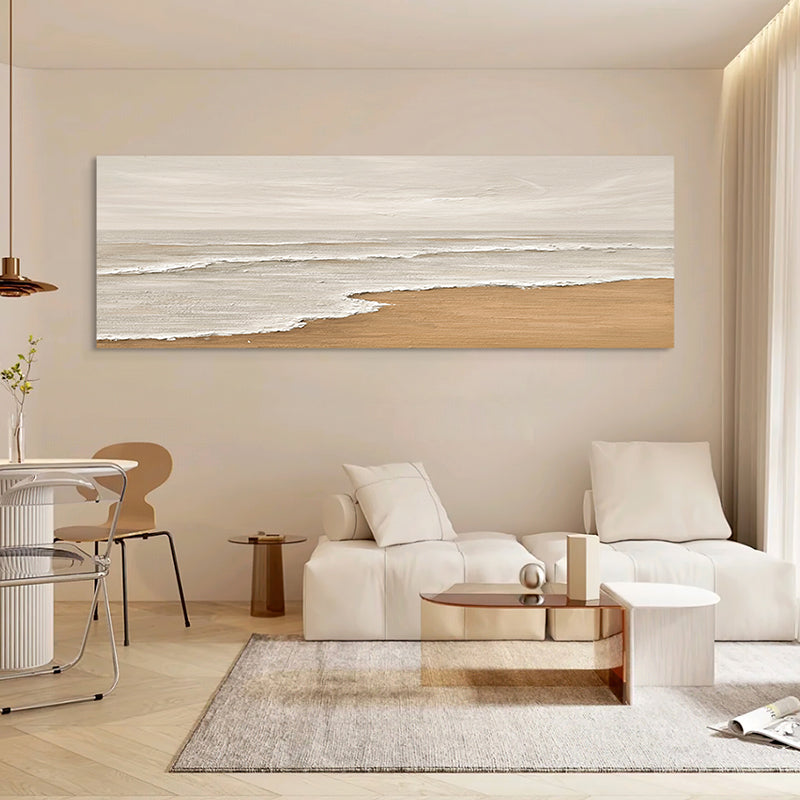 Coastal Waves Beach Close Tide Oil Painting 276CW