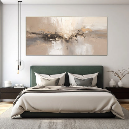 Serene Minimalist Abstract Oil Painting for Modern Home Decor