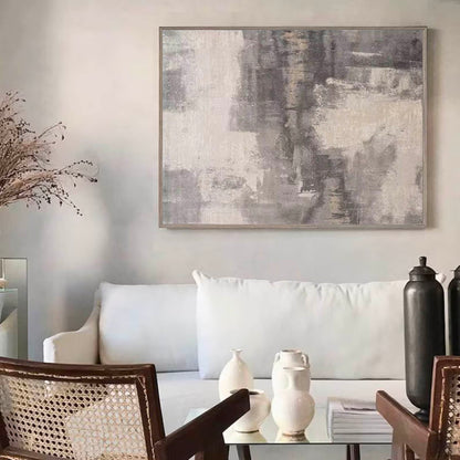 Elegant Minimalist Abstract Oil Painting for Modern Home D√©cor