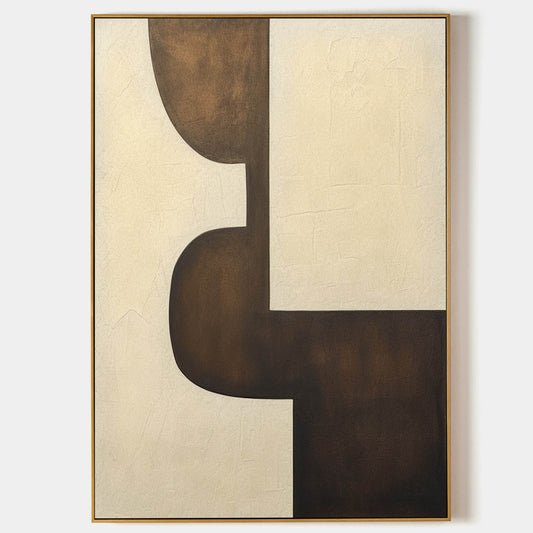 Modern Abstract Minimalist Oil Painting for Elegant Home Decor