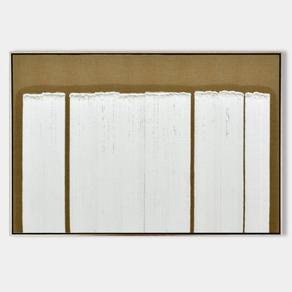 Elegant Wabi-Sabi Minimalist Oil Painting for Serene Home Decor