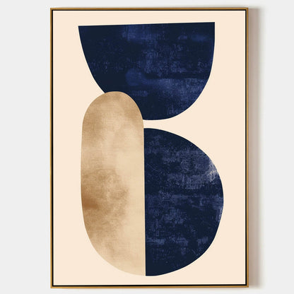 Contemporary Geometric Abstract Oil Painting for Modern Home Decor
