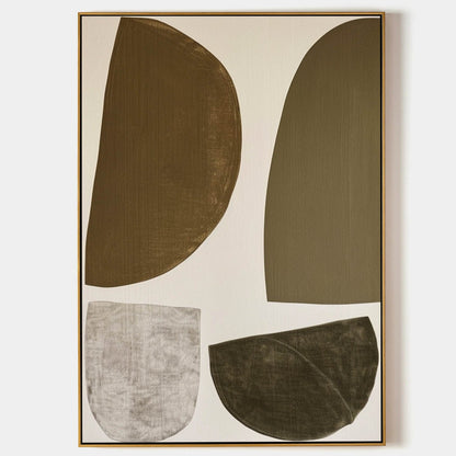 Contemporary Geometric Abstract Oil Painting for Modern Home Decor