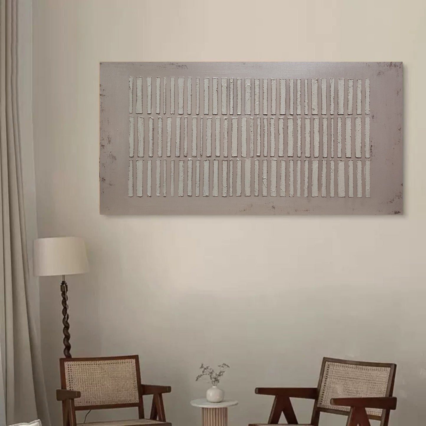 Minimalist Wabi-Sabi Oil Painting for Contemporary Home Decor