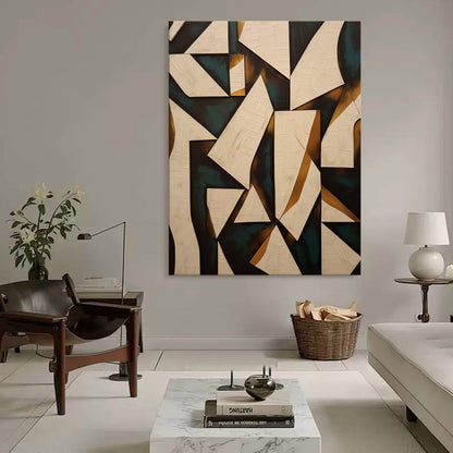 Abstract Wabi-Sabi Art | Modern Oil Painting for Contemporary Home Decor