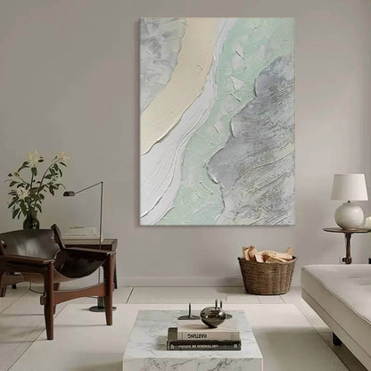 Serene Abstract Oil Painting Wall Art for Modern Home Décor