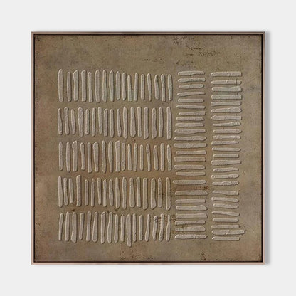 Wabi-Sabi Minimalist Oil Painting for Tranquil Home Decor
