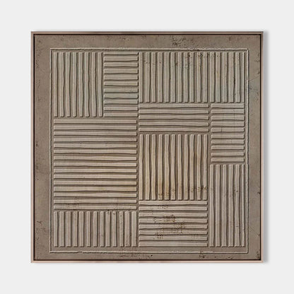 Contemporary Wabi-Sabi Minimalist Oil Painting for Serene Home Decor