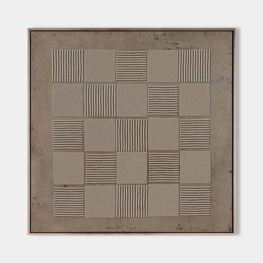 Elegant Wabi-Sabi Minimalist Oil Painting for Modern Home Decor