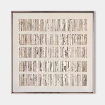 Elegant Wabi-Sabi Minimalist Oil Painting for Modern Home Decor