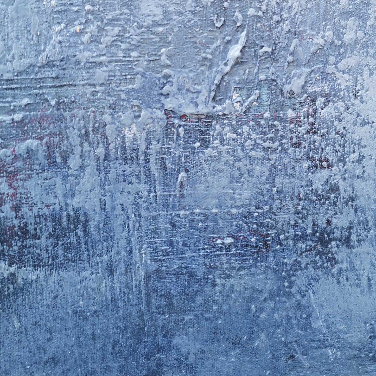 Serene Blue Ocean Abstract Oil Painting for Tranquil Home Décor