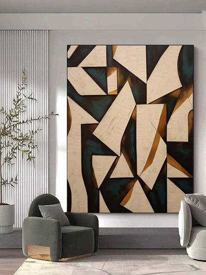 Abstract Wabi-Sabi Art | Modern Oil Painting for Contemporary Home Decor