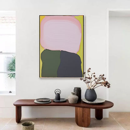 Abstract Colorful Oil Painting with Modern Artistic Vibes for Home Decor