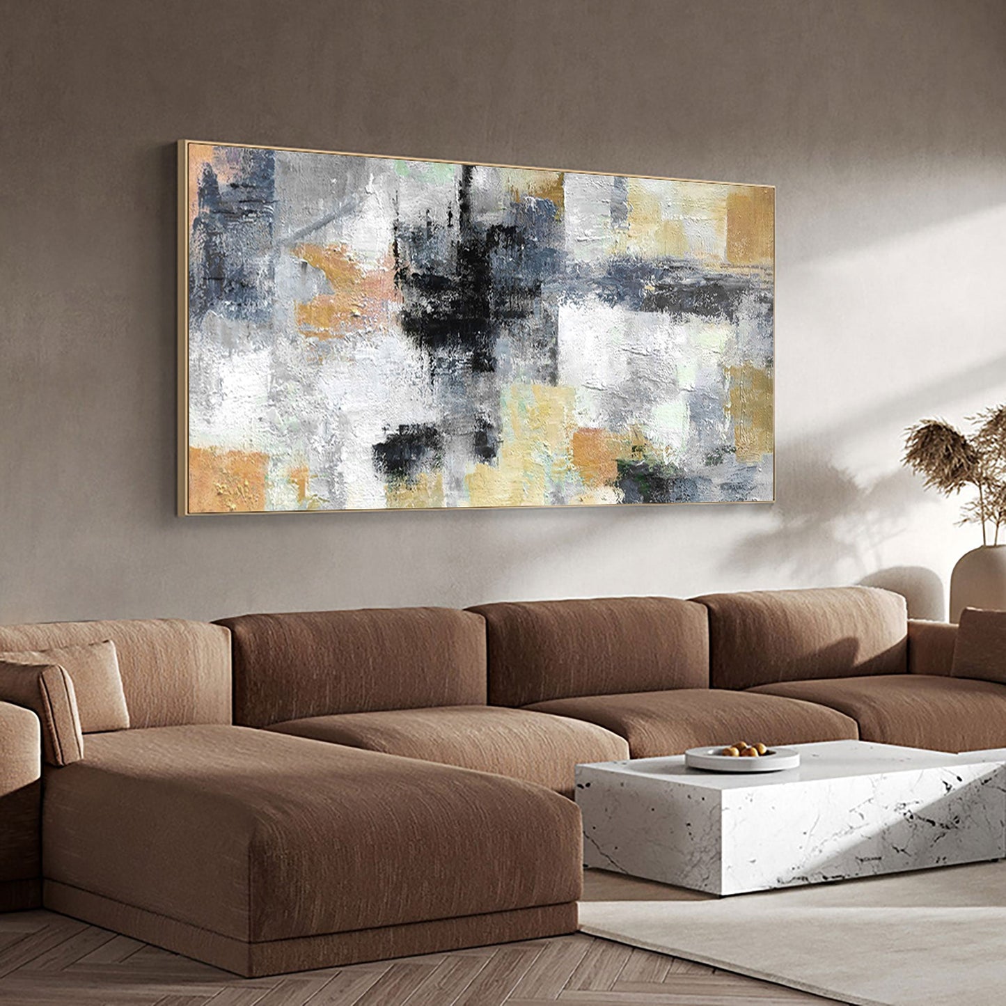 Modern Luxury Abstract Oil Painting for Elegant Home Decor