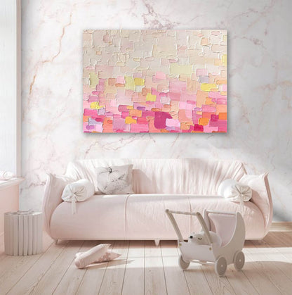 Colorful Abstract Oil Painting for Modern Home Décor and Art Lovers