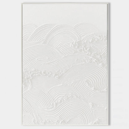 Elegant Plaster Art Texture Wall Décor - Modern Minimalist Oil Painting