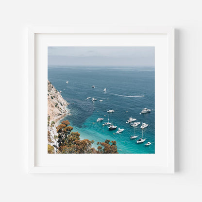 Tranquil Catalina Coastline Triptych - Serene Beach and Harbor Views