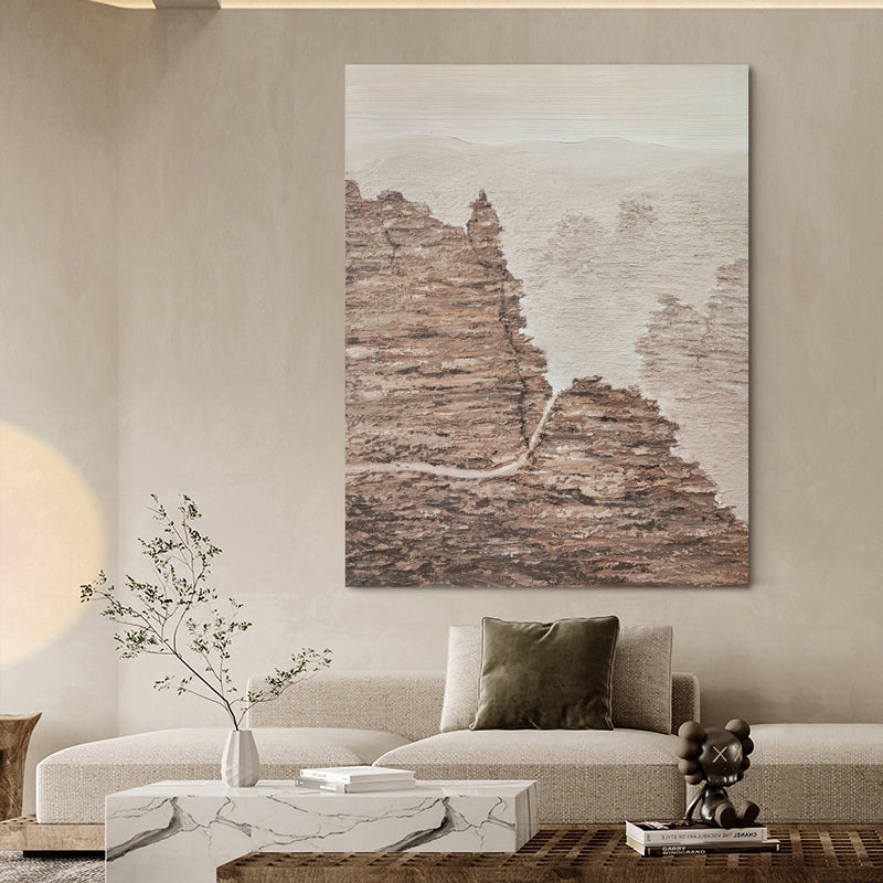 Mountain Structures Canyon Gorge Oil Painting 309PW