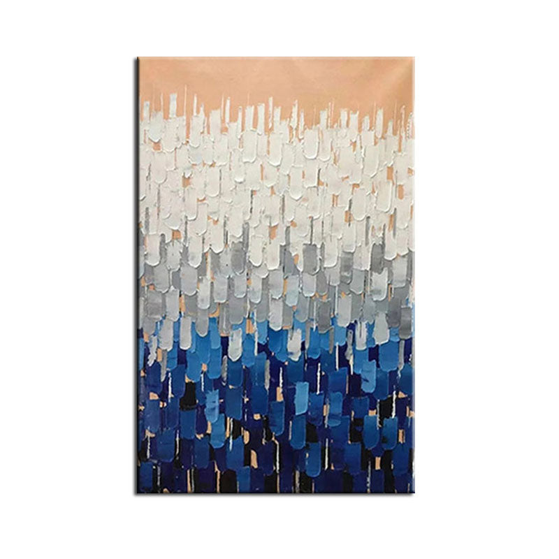 Captivating Ocean Horizon Abstract Oil Painting for Modern Decor