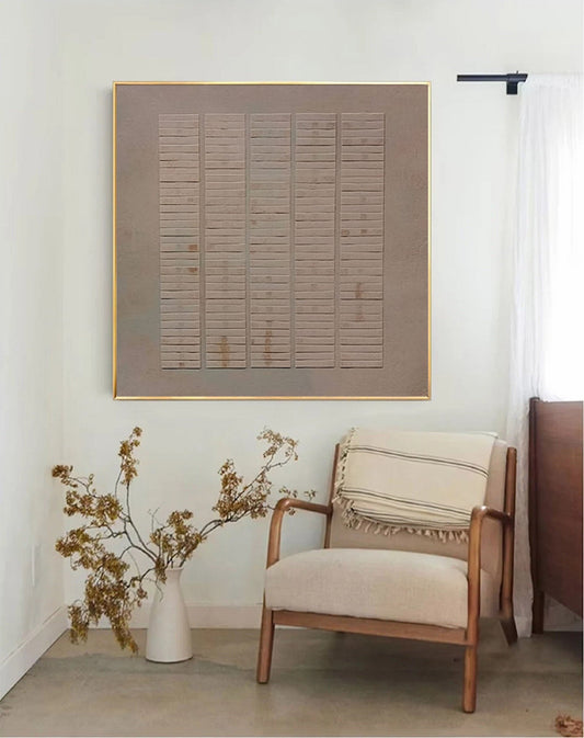 Contemporary Abstract Wall Art for Modern Home Decor in Neutral Tones