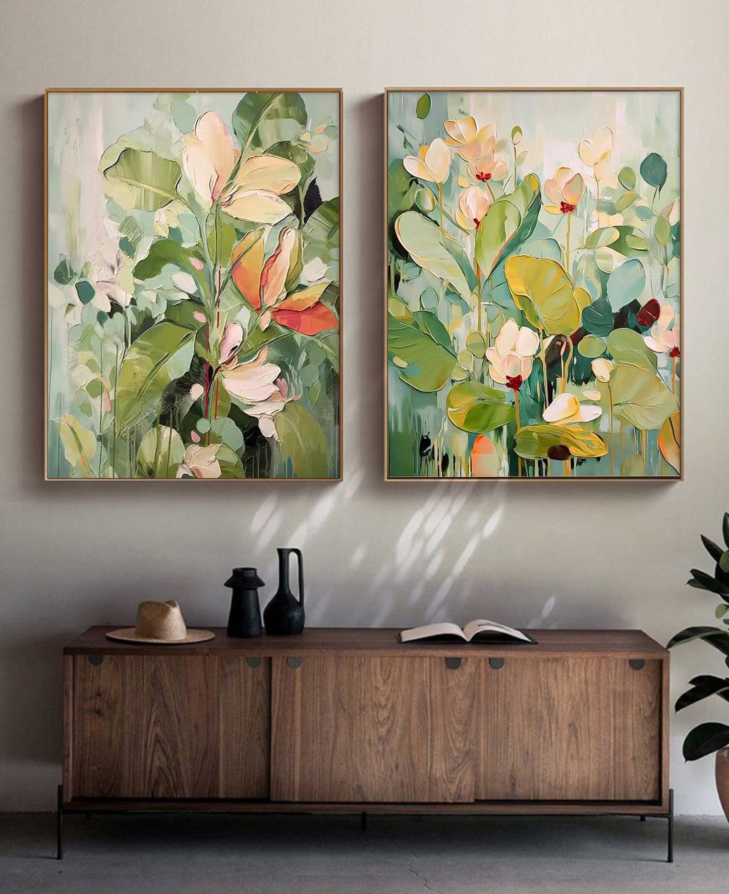 Vibrant Floral Oil Painting for Elegant Home Decor and Art Collection