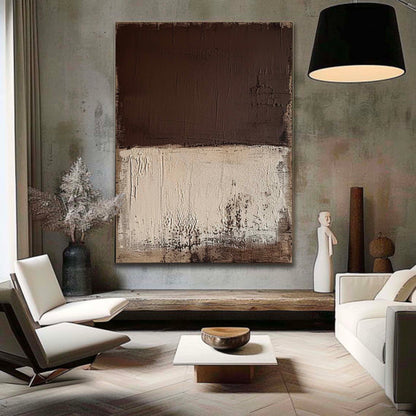 Elegant Minimalist Abstract Oil Painting for Modern Home Decor