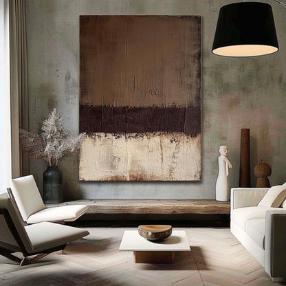 Elegant Minimalist Abstract Oil Painting for Modern Home Decor