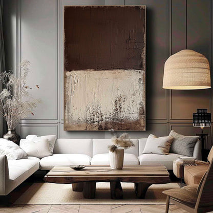 Elegant Minimalist Abstract Oil Painting for Modern Home Decor