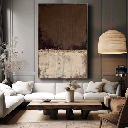 Elegant Minimalist Abstract Oil Painting for Contemporary Home Decor