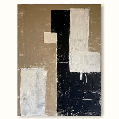 Contemporary Minimalist Abstract Oil Painting for Modern Art Lovers