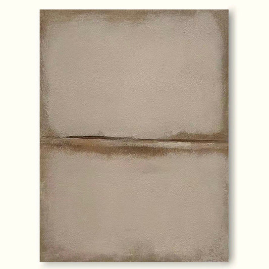 Elegant Minimalist Abstract Oil Painting for Modern Home Decor