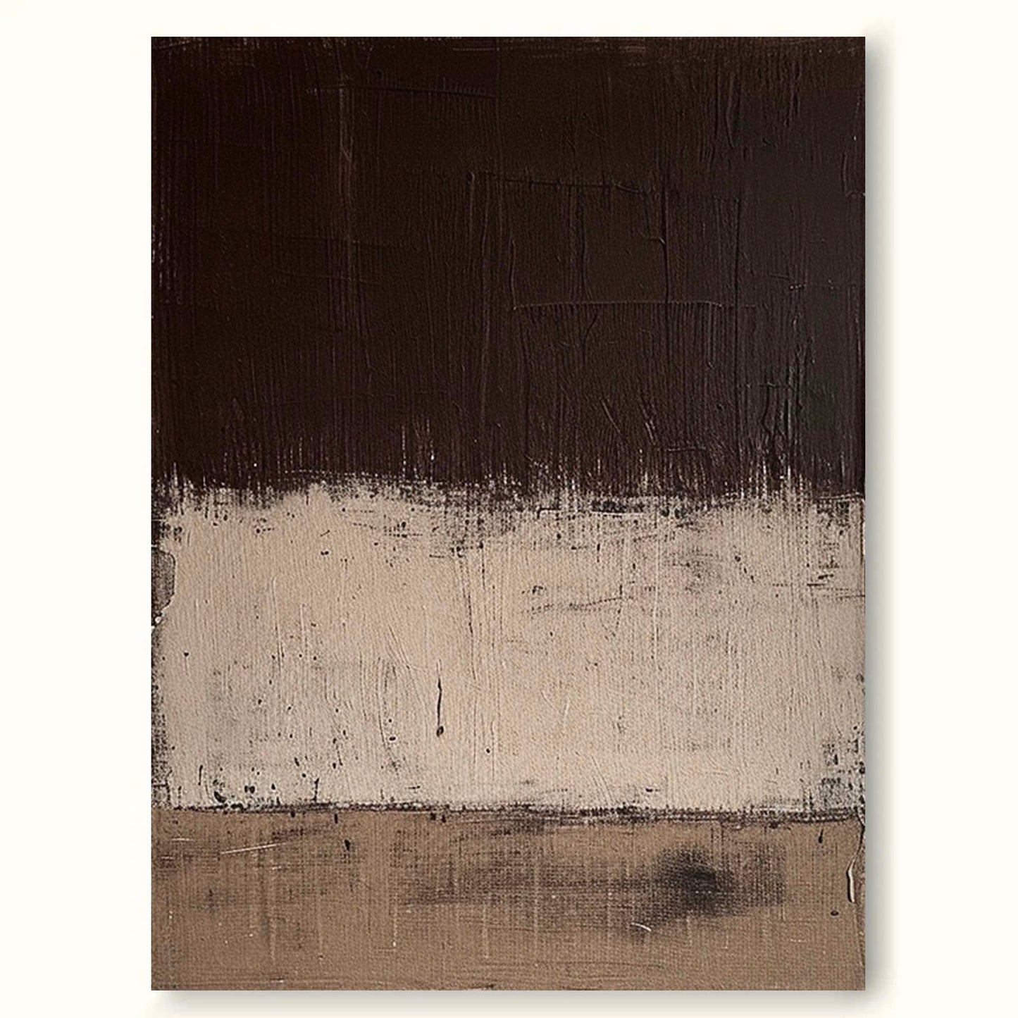 Contemporary Minimalist Abstract Oil Painting for Modern Home Decor