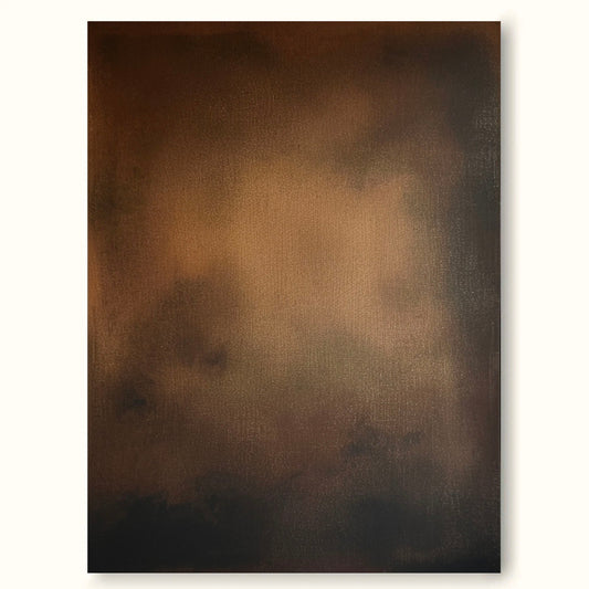 Elegant Minimalist Oil Painting in Warm Tones for Modern Home Decor