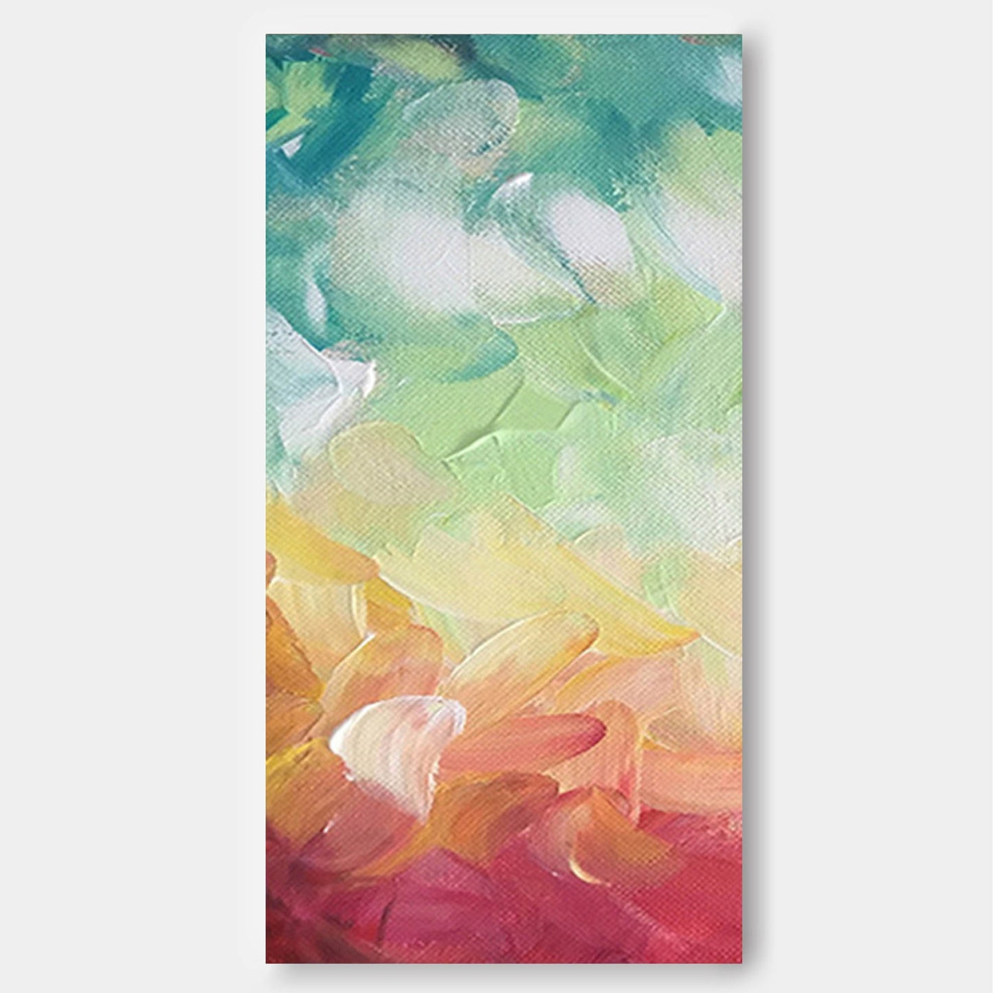 Vibrant Abstract Oil Painting for Modern Home Decor and Wall Art